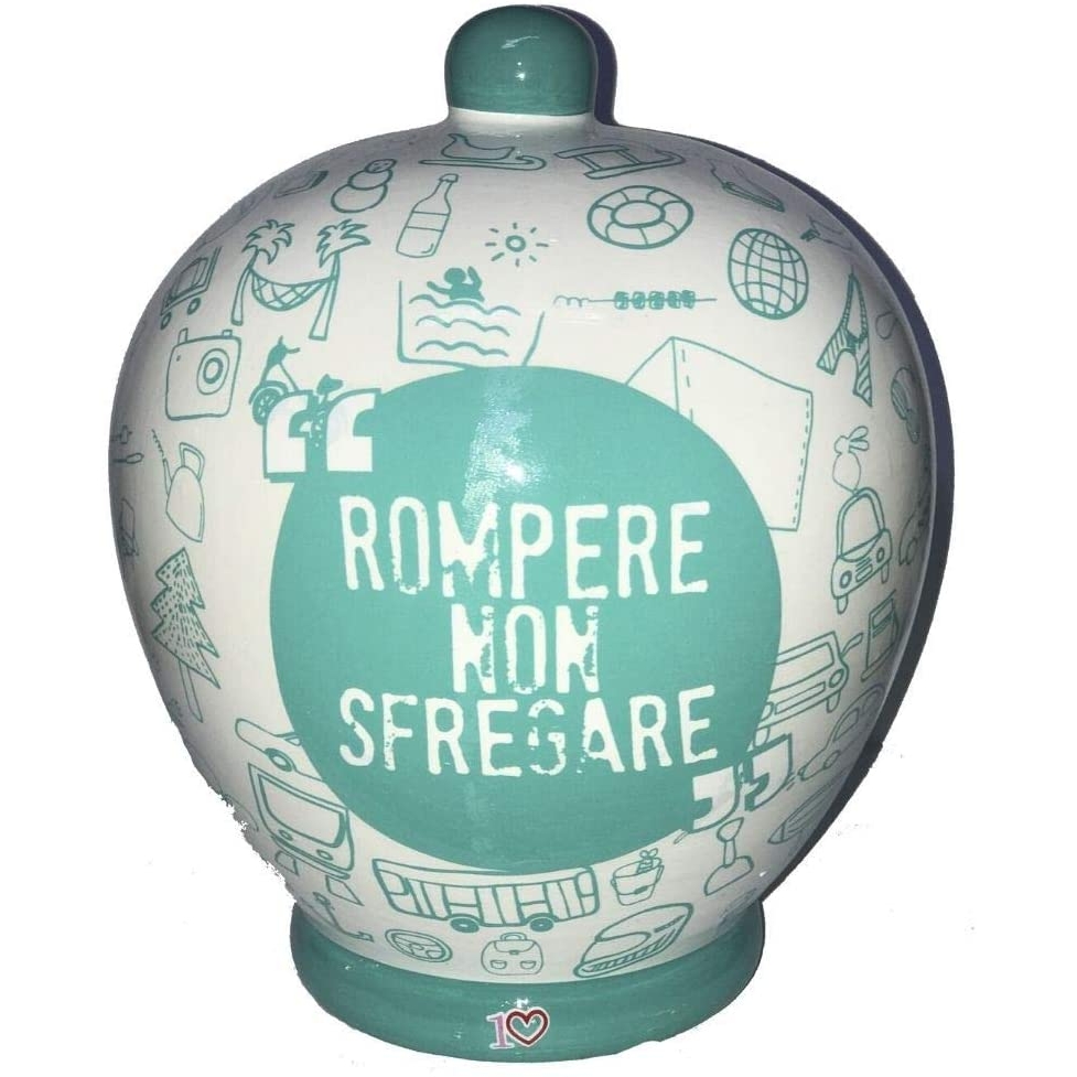 Virca piggy bank Make a wish, terracotta, approx. 18 cm high Virca